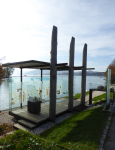 Pfahlbauten im Attersee